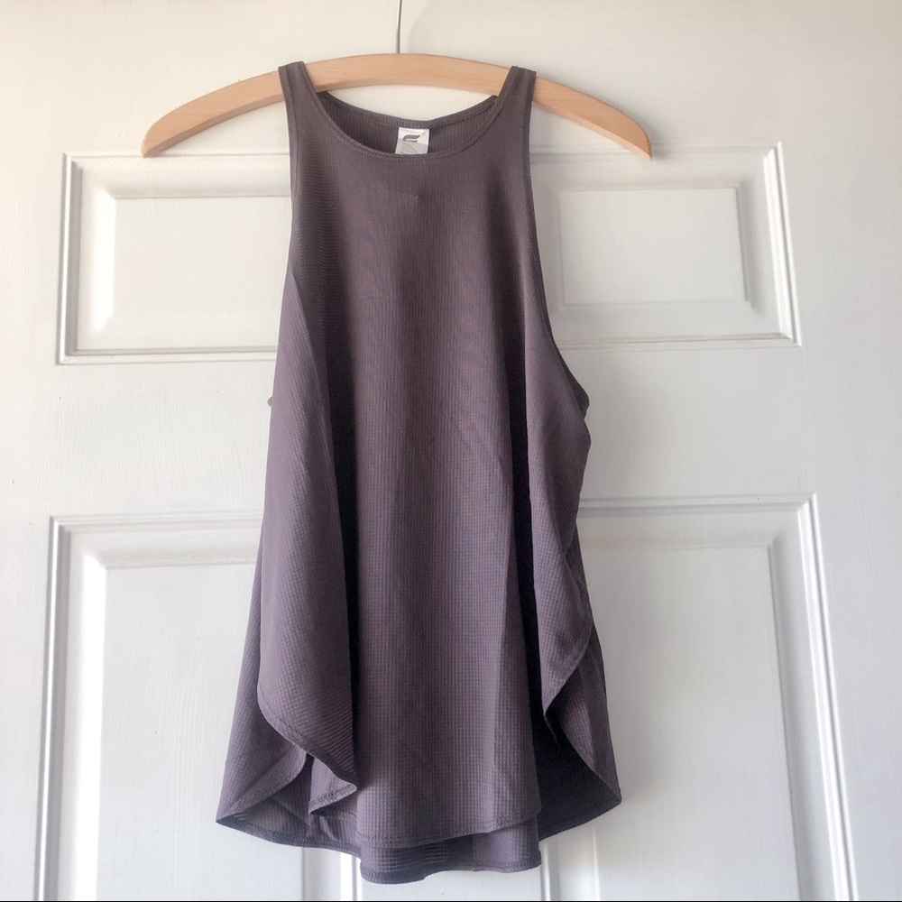 FABLETICS NWT Dark Grey Cashel Cropped Swing Tank
